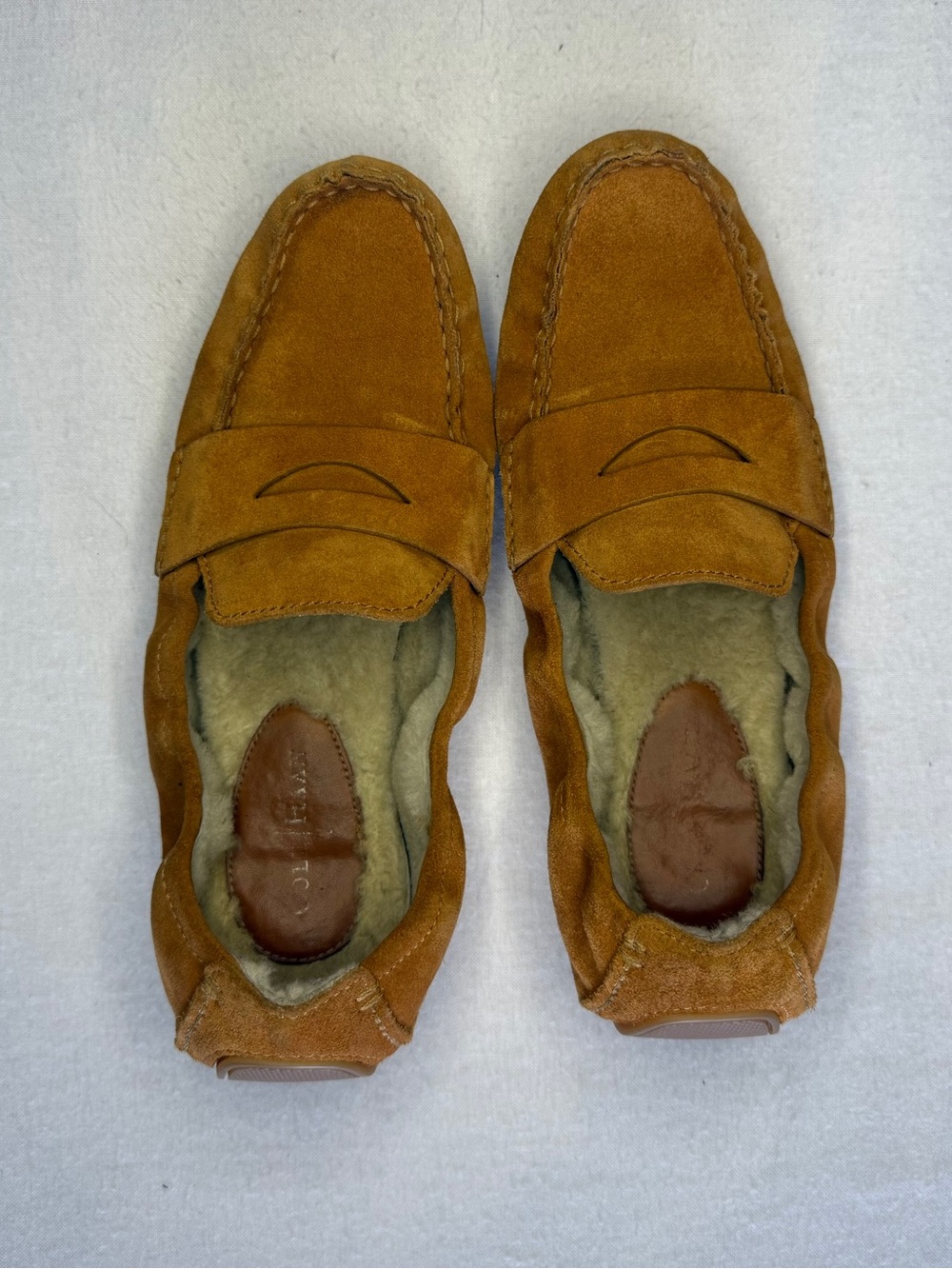 Cole Haan Slipper Loafers Suede Professionally Cleaned Wm 8.5 Men 6.5